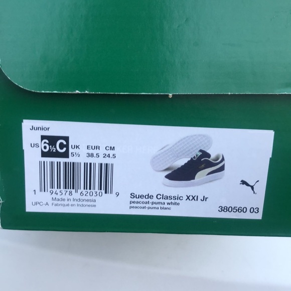 Suede Classic XXL Jr Navy/White Puma - Picture 5 of 5